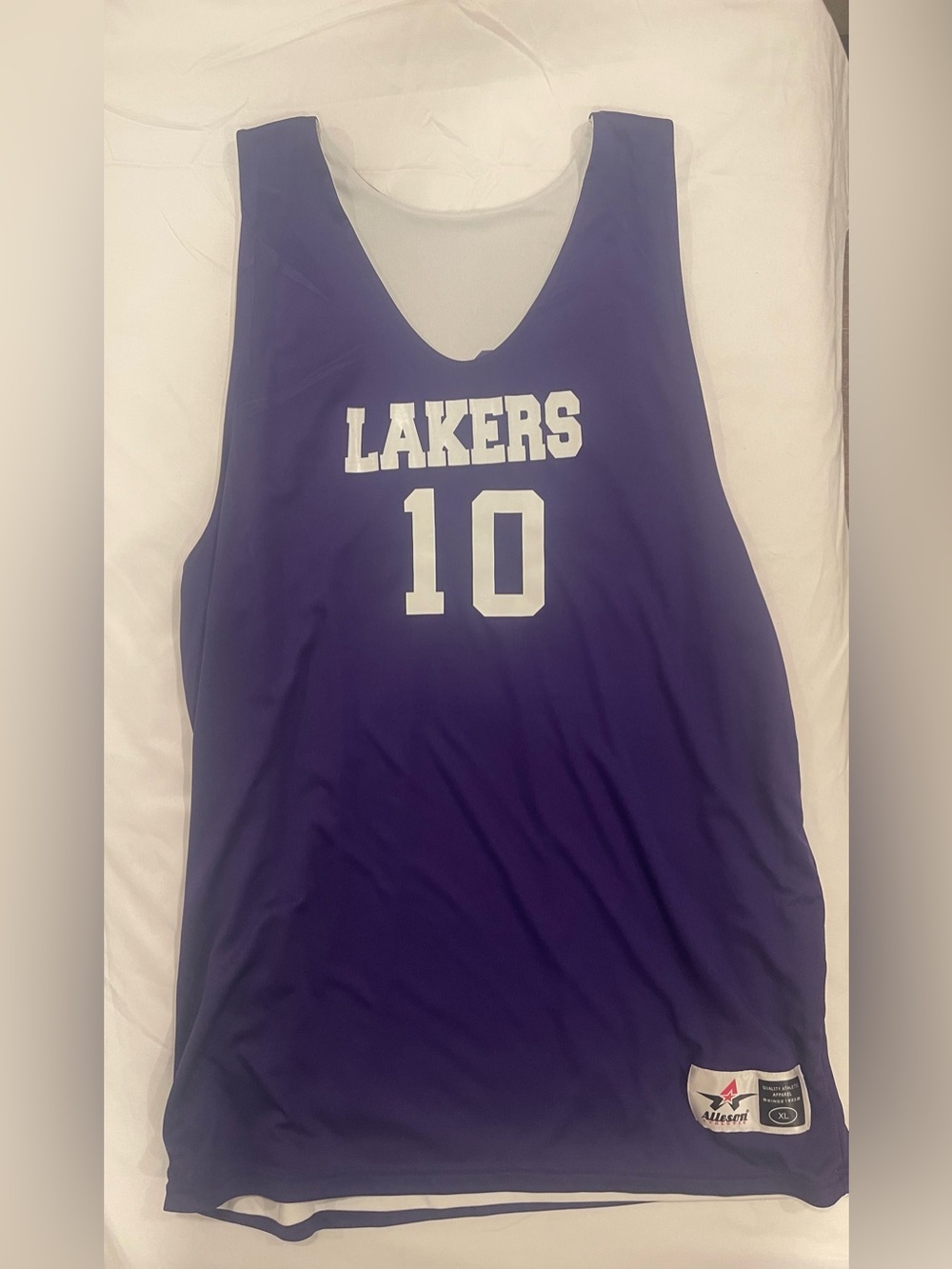 Purple Lakers #10 Men's Basketball Jersey Tank